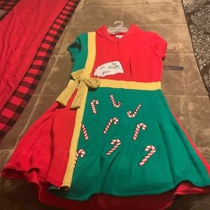 New hooded Xmas sweater dress